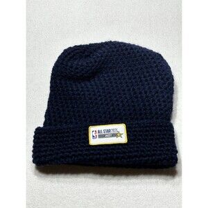 Indy NBA All Star Weekend 2024 Indianapolis Yellow Blue Beanie Rare Indiana